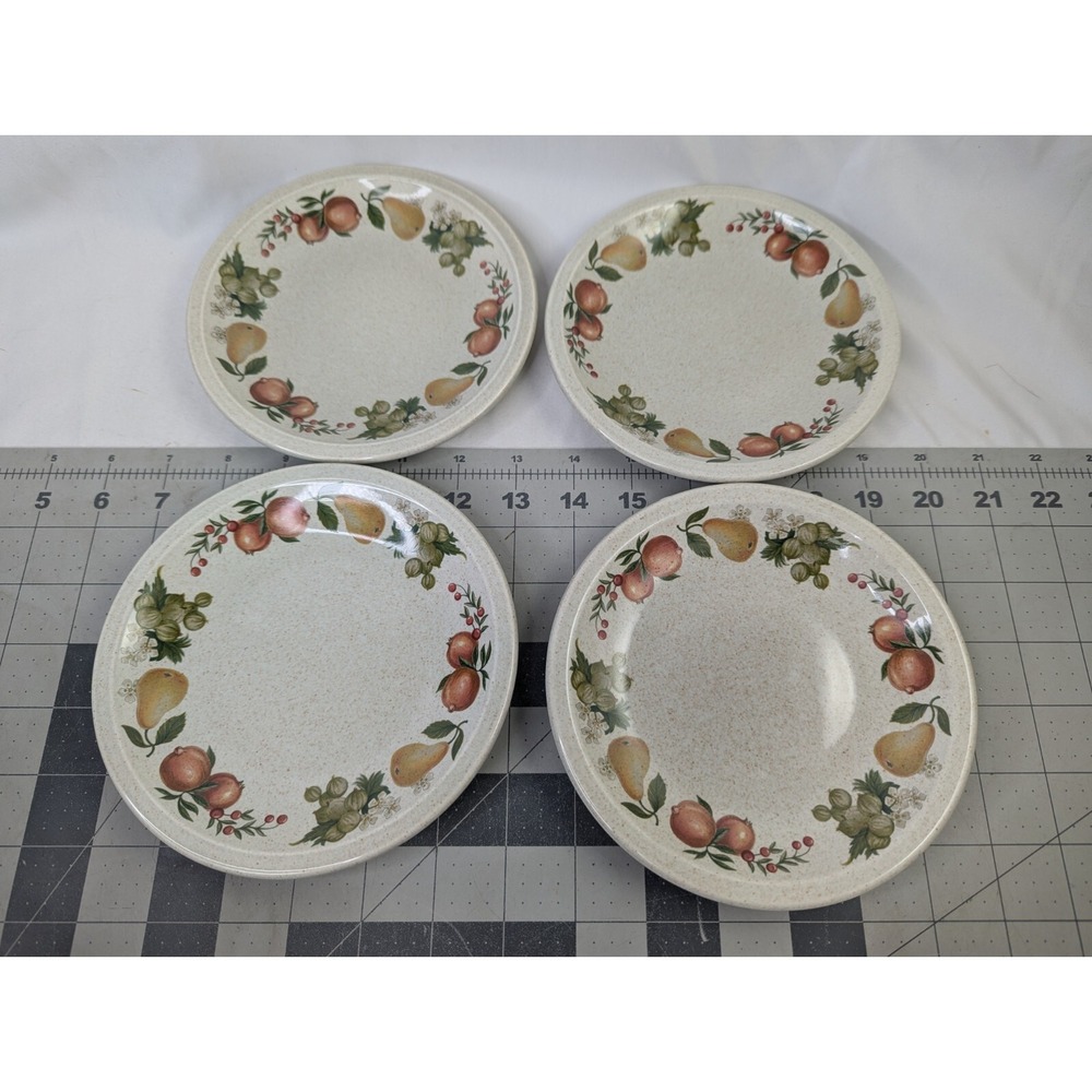 Wedgwood Quince Fruit Bread Dessert Plate 6.25 Inch Dinnerware Lot of 4